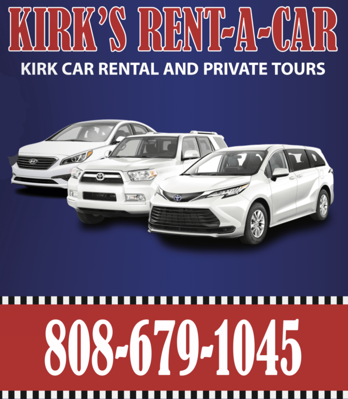 KIRK CAR RENTAL Offers Car Rentals in Honolulu, HI 96815